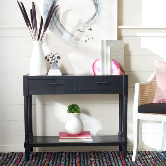 Phillis 2-Drawer Console Table - 35.5 W x 13 L x 29.5 H - 36Wx13Dx30H