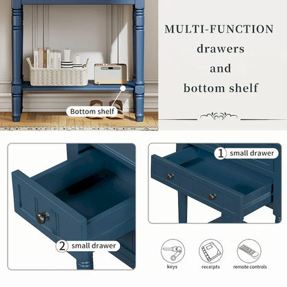 Narrow Console Table(Navy)