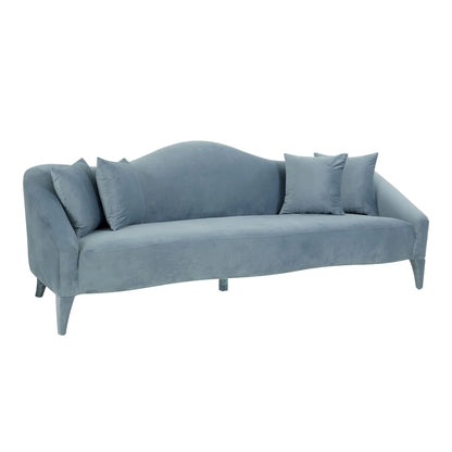 Naya Velvet Sofa - 96 W x 36.2 D x 34.3 H - 96 W x 36.2 D x 34.3 H