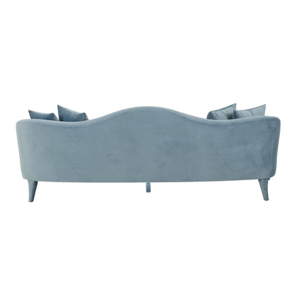 Naya Velvet Sofa - 96 W x 36.2 D x 34.3 H - 96 W x 36.2 D x 34.3 H