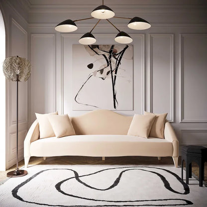 Naya Velvet Sofa - 96 W x 36.2 D x 34.3 H - 96 W x 36.2 D x 34.3 H