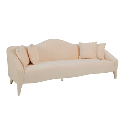 Naya Velvet Sofa - 96 W x 36.2 D x 34.3 H - 96 W x 36.2 D x 34.3 H