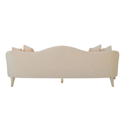 Naya Velvet Sofa - 96 W x 36.2 D x 34.3 H - 96 W x 36.2 D x 34.3 H