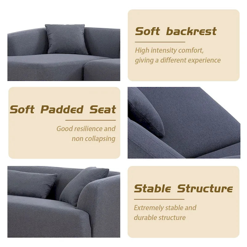 Williamspace 102  L Shape Sectional Sofa Couch