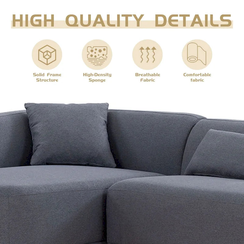 Williamspace 102  L Shape Sectional Sofa Couch