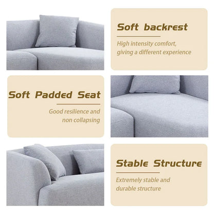 Williamspace 102  L Shape Sectional Sofa Couch