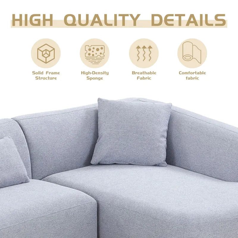 Williamspace 102  L Shape Sectional Sofa Couch