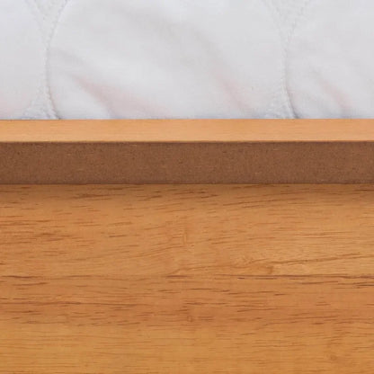 Efren Mid-Century Modern Honey Oak Finished Wood Full Size Bed Frame