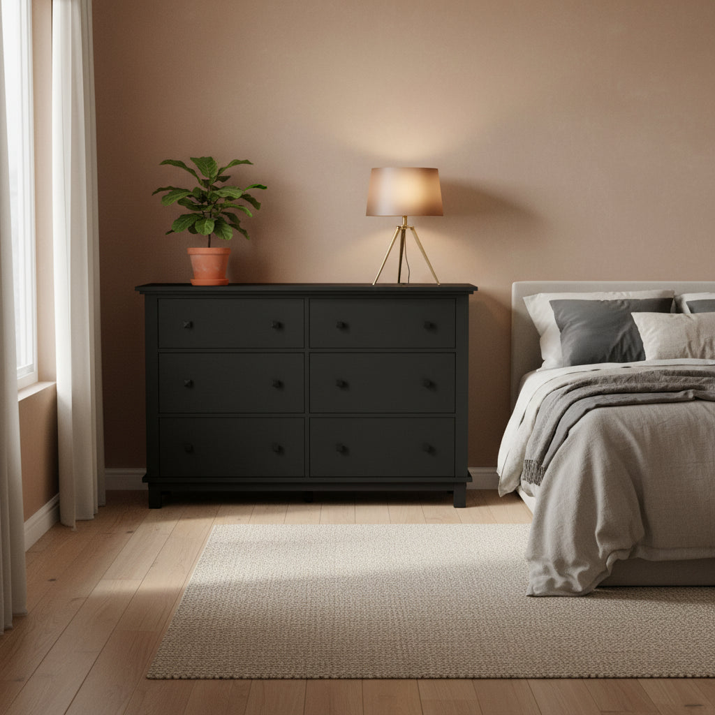 Oak Park Black Wood Dresser