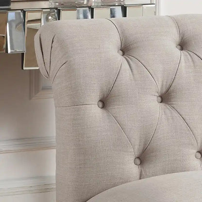 Rosevera LaGuardia Slipper Chair, Chesterfield, Armlesschair