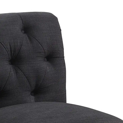 Rosevera LaGuardia Slipper Chair, Chesterfield, Armlesschair