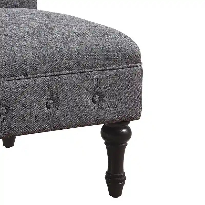 Rosevera LaGuardia Slipper Chair, Chesterfield, Armlesschair