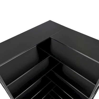 L-Shaped Corner 7-Tier Bookcase