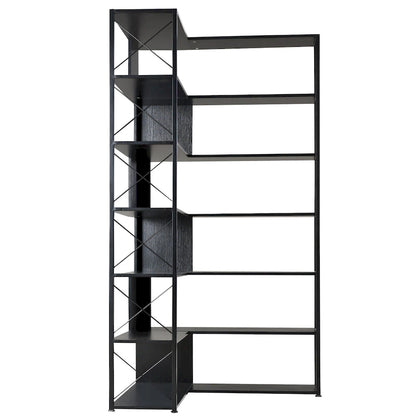 L-Shaped Corner 7-Tier Bookcase