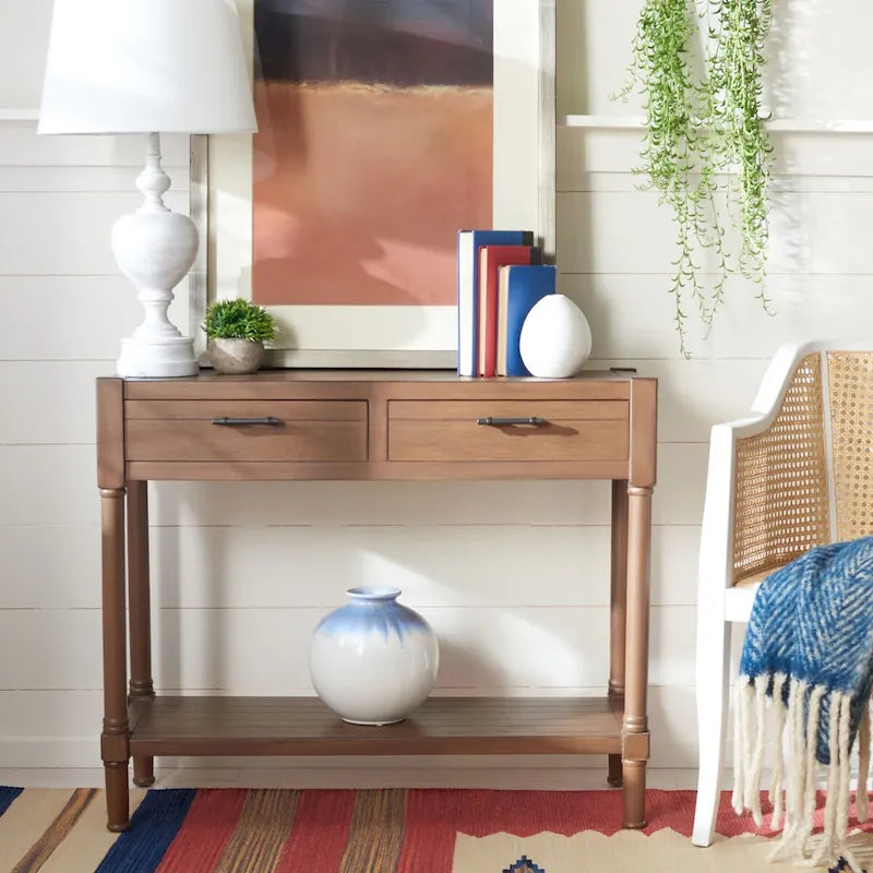 Phillis 2-Drawer Console Table - 35.5  W x 13  L x 29.5  H - 36Wx13Dx30H