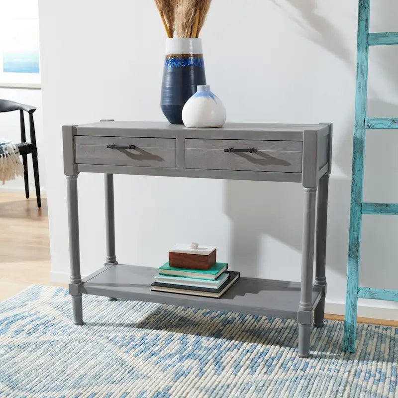 Phillis 2-Drawer Console Table - 35.5  W x 13  L x 29.5  H - 36Wx13Dx30H