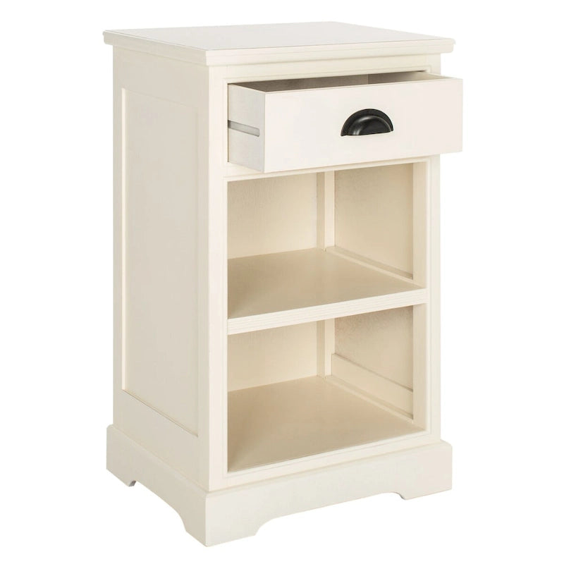 Clemie Grey Storage Side Table - 17.7  x 13.8  x 29.9  - 18Wx14Dx30H