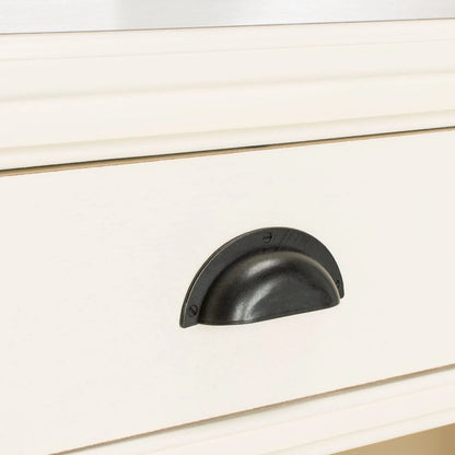 Clemie Grey Storage Side Table - 17.7  x 13.8  x 29.9  - 18Wx14Dx30H