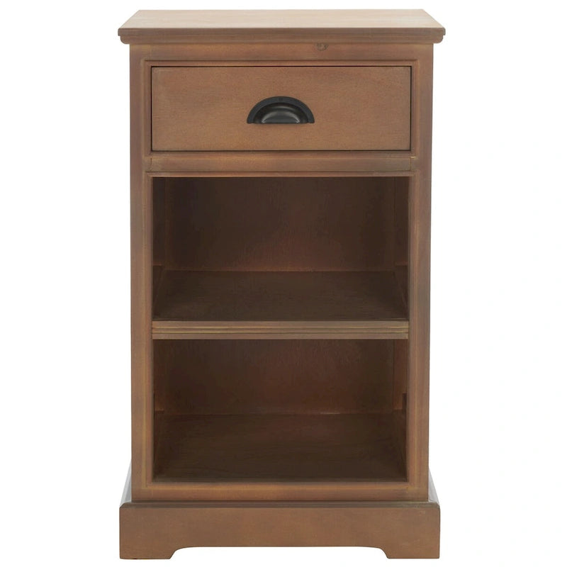 Clemie Grey Storage Side Table - 17.7  x 13.8  x 29.9  - 18Wx14Dx30H