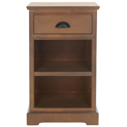 Clemie Grey Storage Side Table - 17.7  x 13.8  x 29.9  - 18Wx14Dx30H