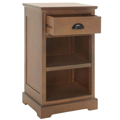 Clemie Grey Storage Side Table - 17.7  x 13.8  x 29.9  - 18Wx14Dx30H