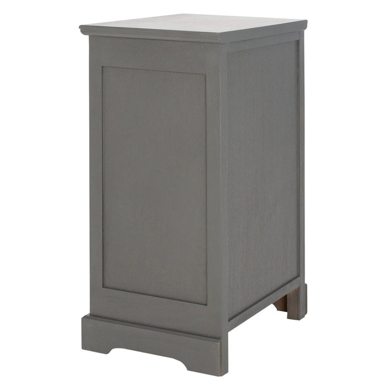 Clemie Grey Storage Side Table - 17.7  x 13.8  x 29.9  - 18Wx14Dx30H