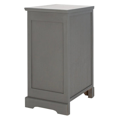 Clemie Grey Storage Side Table - 17.7  x 13.8  x 29.9  - 18Wx14Dx30H