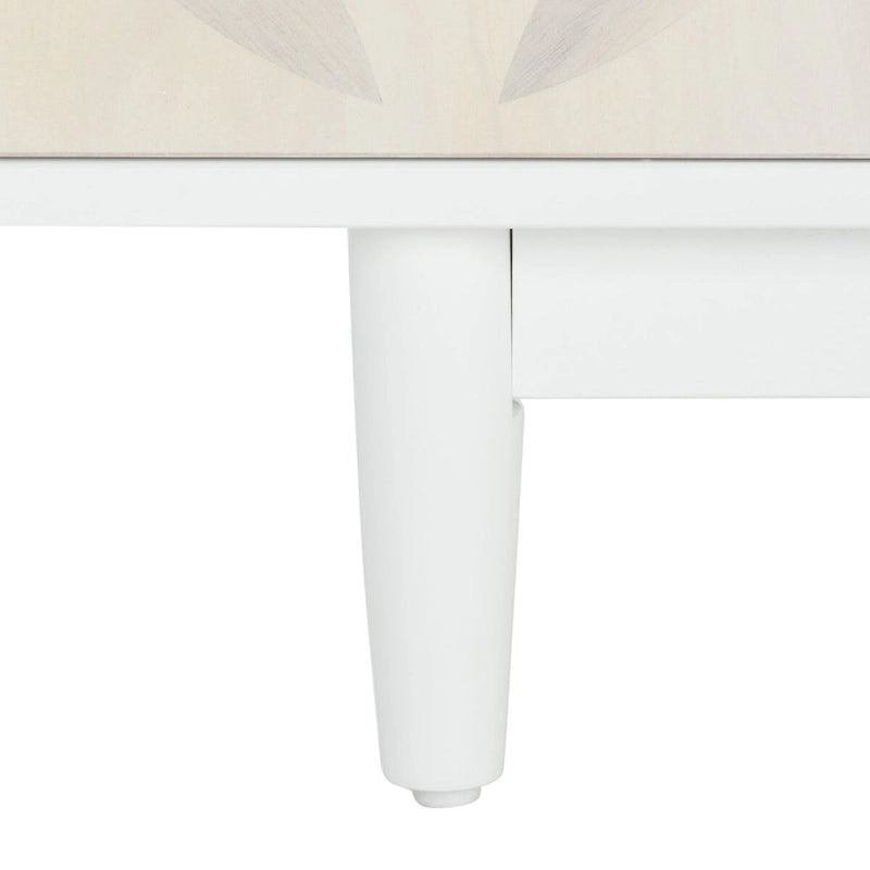 Krysta 3 Shelf Patterned Media Stand - 54  W x 15  D x 22  H - 54Wx15Dx22H