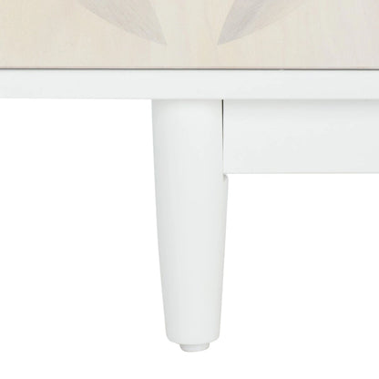 Krysta 3 Shelf Patterned Media Stand - 54  W x 15  D x 22  H - 54Wx15Dx22H