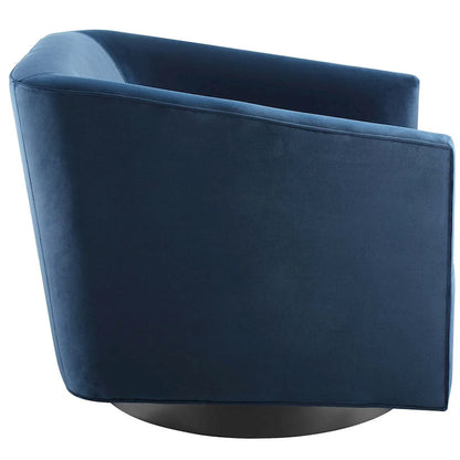 Twist Swivel Performance Velvet Upholstery Chair (Set of 2)