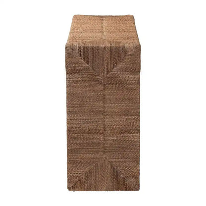 Liza Bohemian Natural Seagrass Console Table
