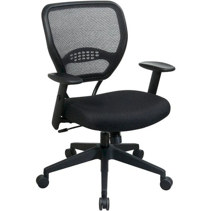 OSP Furniture Managerial Low-Back Chair, 27 x26-1/2 x42 , Black